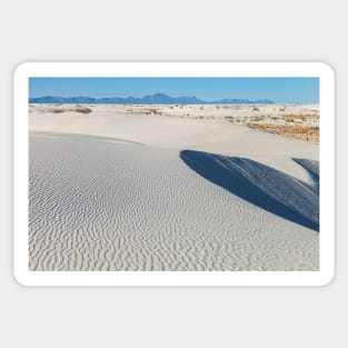 White Sand Dunes Sticker